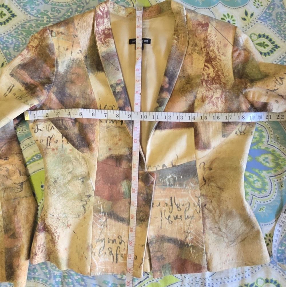 Vintage Walking Art Australia Abstract Blazer Jacket Medium - Picture 7 of 11